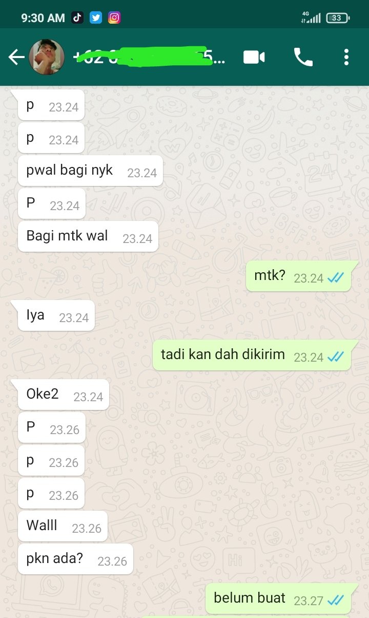 Potret chat minta contekan ini ngeselinnya bikin garuk-garuk kepala